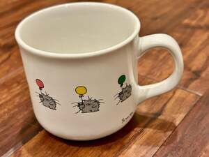 Sandra Boynton Recycled Paper Products Cat w Balloons Coffee Mug Whimsy Eclectic